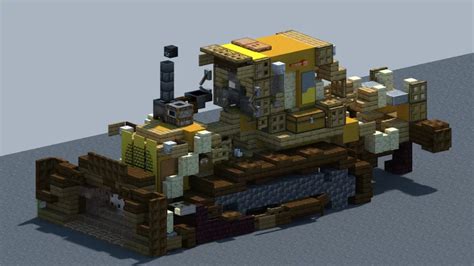 Caterpillar D9h Dozer With Download Minecraft Map