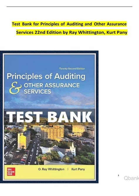 Principles of Auditing and Other Assurance Services – 22nd Edition (Ray