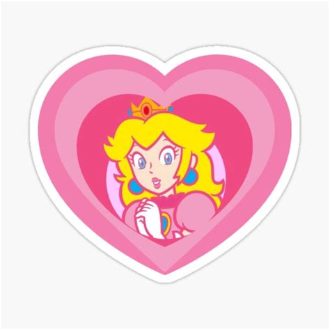 Princess Peach Stickers | Redbubble