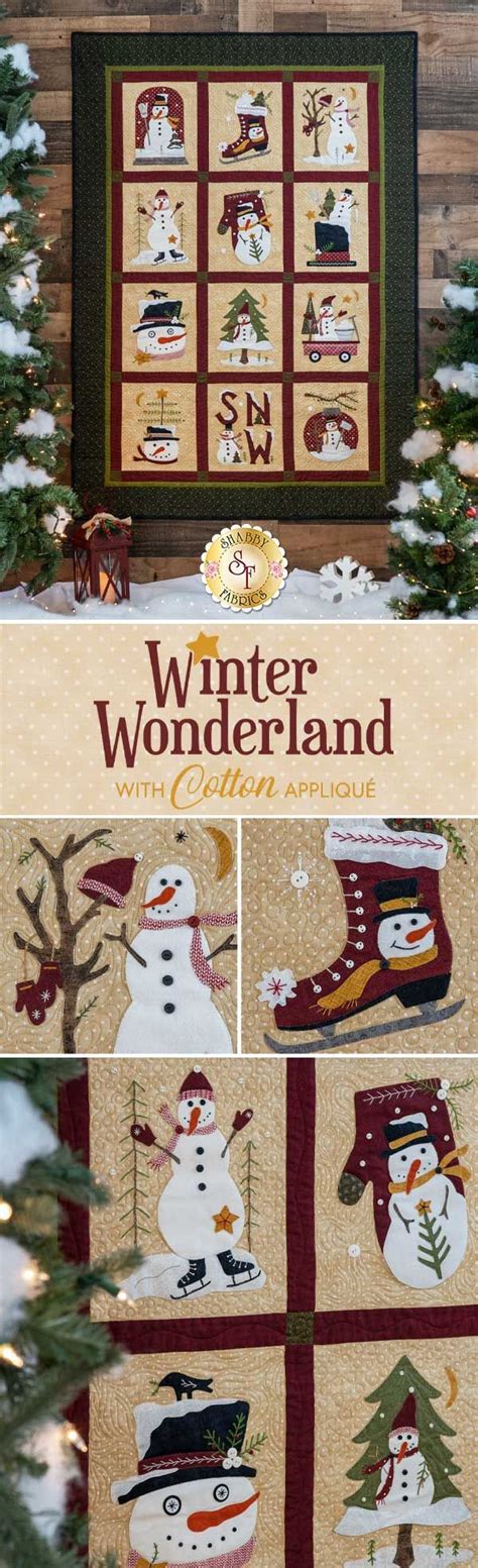 Winter Wonderland Bom Laser Cut Appliqu Christmas Quilts Laser