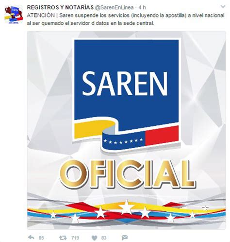 Saren suspende servicios tras ataque a su sede central (+fotos y video ...