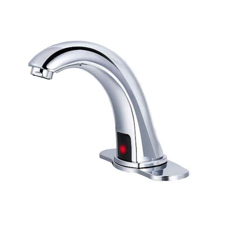 Fapully Automatic Sensor Touchless Bathroom Sink Faucet With Deck Plate