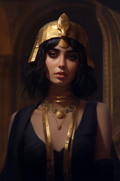 Premium Photo Hot Attractive Fashion Model In Egyptian Queen Cleopatra Royal Costumes