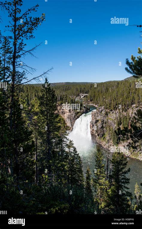 Upper Yellowstone Falls waterfalls Grand Canyon of Yellowstone, Yellowstone National Park ...