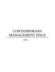 Ns Ri Contemporary Management Issue Case Study Docx Contemporary