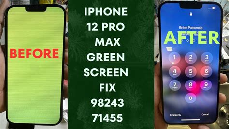 I Phone 12 Pro Max Green Screen Fix Iphone Green Screen How To