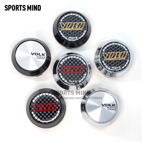 4pcslot 60mm Car Wheel Center Hub Caps For Volk Rays Japan Volk Racing