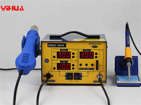 YIHUA 882D 882D SMD Hot Air Rework Station With Soldering Iron