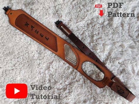 Pattern Leather Rifle Sling Diy Rifle Sling Pdf Tutorial With Video