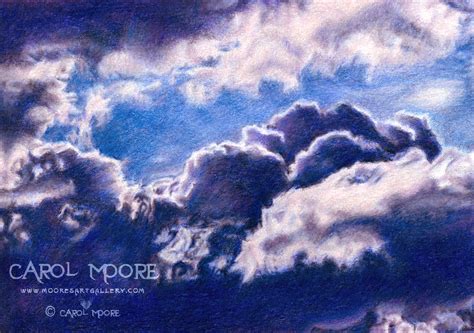 How To Draw Clouds With Coloured Pencils Howto Techno