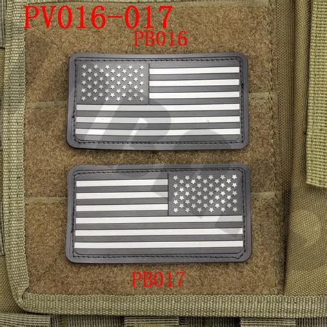 3D ПВХ патч 2* шт США американский флаг Резиновый патч