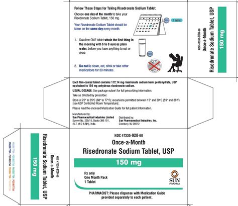 Risedronate Package Insert