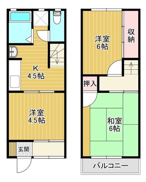 【ハトマークサイト京都】京都府舞鶴市大内野町の テニメントハウス 3dk テラスハウス