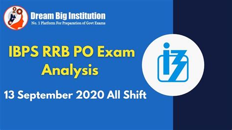 Ibps Rrb Po Exam Analysis 13 September 2020 All Shift