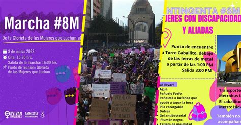 Rutas Horarios Contingentes Y Grupos De La Marcha Del 8m En Cdmx