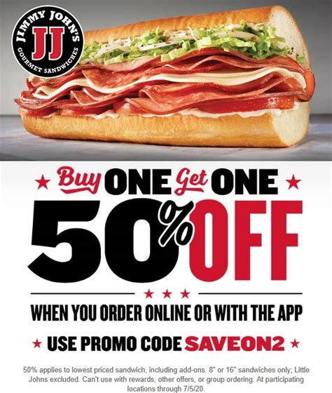 Jimmy Johns Promo Code October 2024 Daffi Dorthea