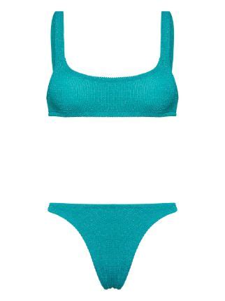 Mc Saint Barth Elise Seersucker Texture Bikini Farfetch