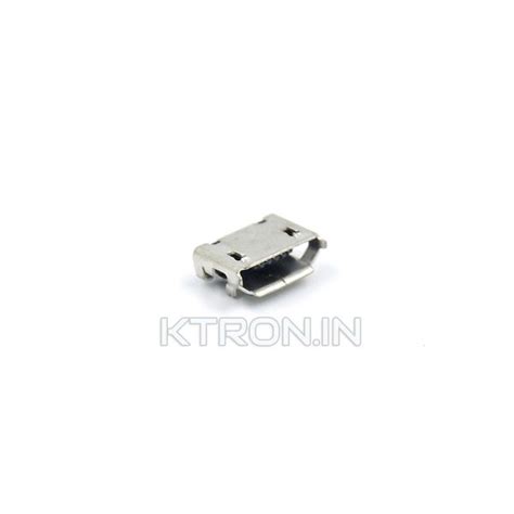 Buy Micro Usb Connector Smd Th Support Legs 5 Pin Type B Ktron