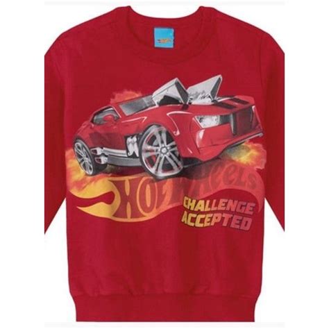 Moletom Infantil Hot Wheels Vermelho Malwee Shopee Brasil