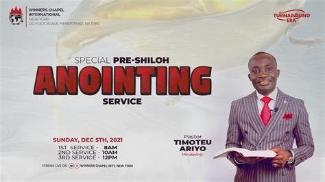 Pre Shiloh Anointing Service St Service Youtube