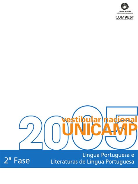 PDF Vestibular UNICAMP 2005 Língua Portuguesa DOKUMEN TIPS