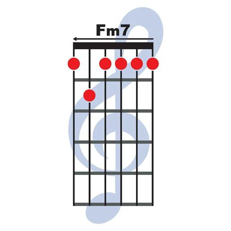 Fm7 guitar chord icon 36531555 Vector Art at Vecteezy