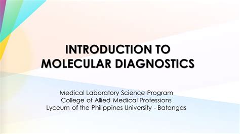 Introduction To Molecular Diagnostics Youtube