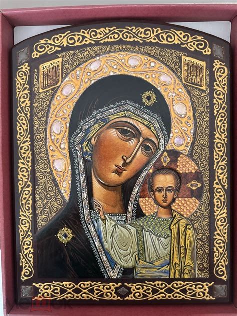 Икона Божией Матери «Казанская» , размер 38х29 , Дерево.
