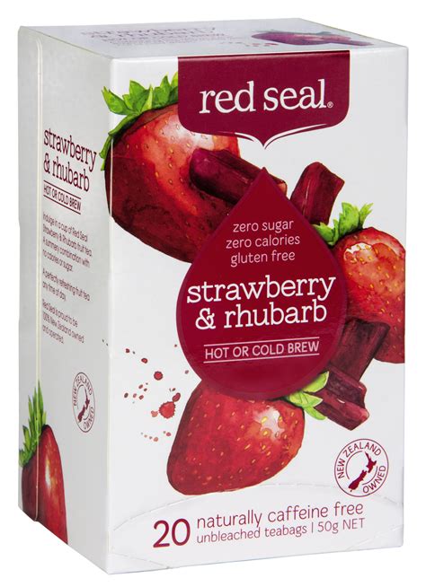 Red Seal Strawberry And Rhubarb Tea 20s 50g 449 Health Magic