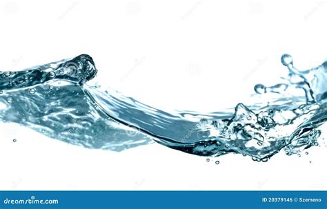 Water Splash Isolated On White Stock Photo Image Of Blue Closeup