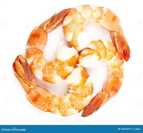 Cooked Unshelled Tiger Shrimps Stock Image Image Of Readytoeat