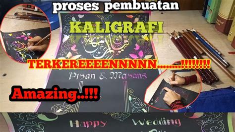 KALIGRAFI KERTAS PELANGI RAINBOW PAPER CALLIGRAPHY YouTube