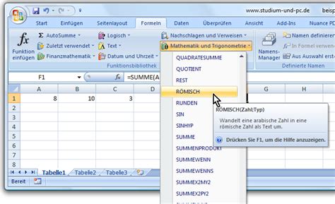 Rechnen Und Formeln Mit Microsoft Excel