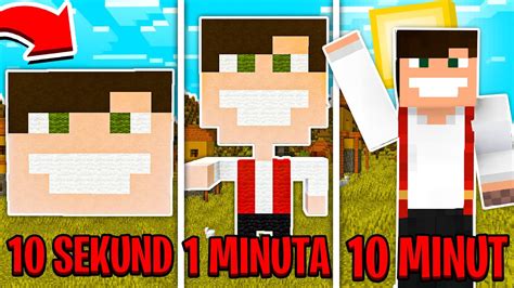 BUDUJEMY GPLAY W 10 SEKUND 1 MINUTĘ 10 MINUT Dziadzio Minecraft