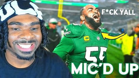 FUNNIEST TRASH TALKER Brandon Graham MICD UP EAGLES Vs Bills