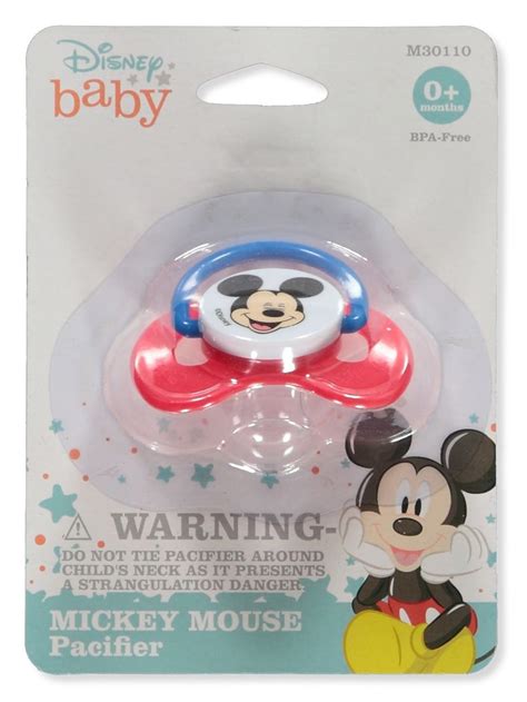 Disney Baby Mickey Minnie Mouse Pacifier Red One Size Walmart