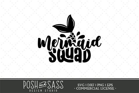 Mermaid Squad Svg Cut File For Cricut Mermaid Sayings Mermaid Etsy México