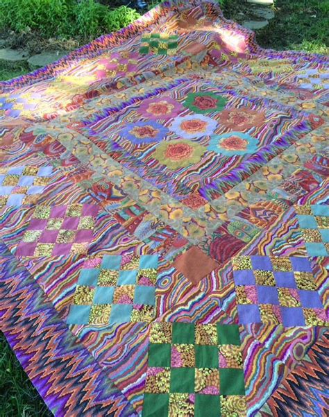 My Completed Dreamy Hexagons Quilt Top Kaffe Fassett S Quilt