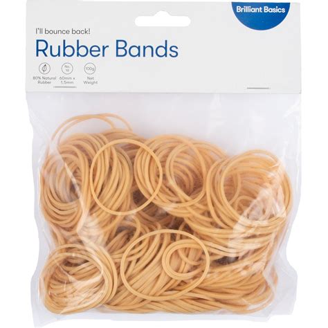 Brilliant Basics Size 16 Rubber Band 100g Big W