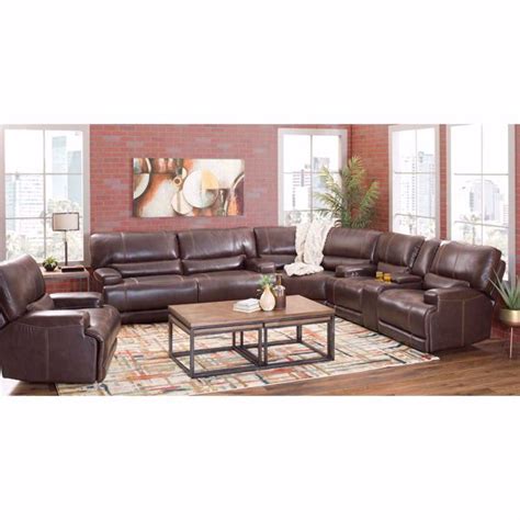 Relax In The Jax Brown Leather Power Recliner