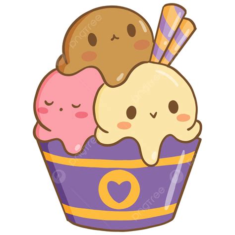 Cute Ice Cream Illustration Cute Ice Cream Illustration Png And Vector