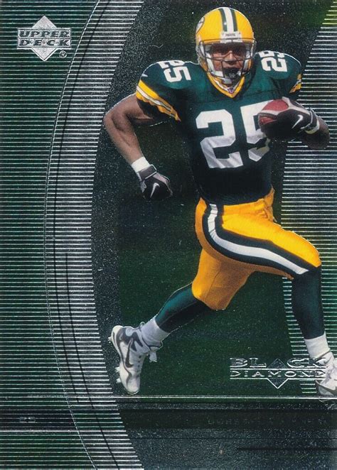 Dorsey Levens Upper Deck Black Diamond Green Bay Packers Card