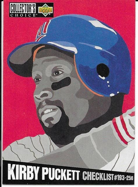 Upper Deck Collector S Choice Kirby Puckett Check List