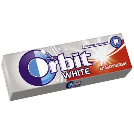 Купить Orbit, 14 г, жевательная резинка, White Classic в АкваМаркет ...