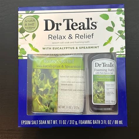 Dr Teal’s Bath And Body Dr Teals Relax W Eucalyptus Spearmint Epsom Salt Soak Foaming Bath