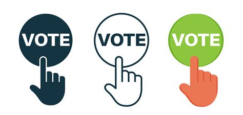 Vote Button Clip Art