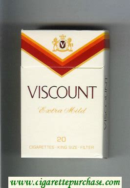 Viscount Extra Mild 20 Cigarettes Hard Box