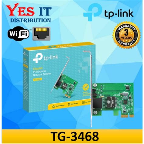 Tp Link Gigabit Pci Express Network Adapter Lan Card Mbps Tg