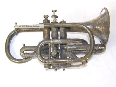 Antique 1879 C G Conn Elkhart In Cornet Jake Gardner Master Engraved