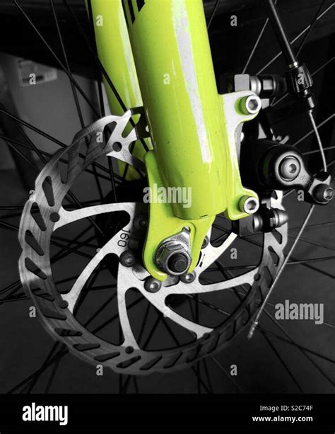 Lime Green Bicycle Tire Gear Stock Photo Alamy